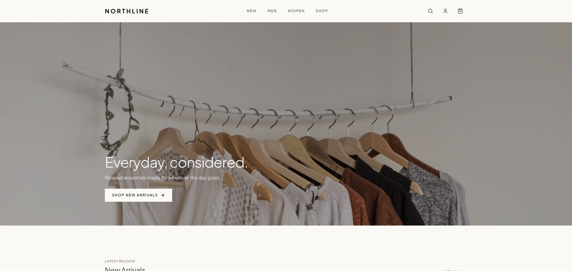 NORTHLINE interface preview
